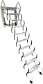Concertina Loft Ladder Alloy Attic Access Ladder Pull Down Telescopic Ladder Loft Ladder Invisible Folding Ladder for Household Daily Stable Load-Bearing (M2 3.5)