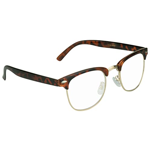 Image of proSPORT Multifocal Progressive 3 Magnifications in 1 Lens No Line Computer Gaming Reading Glasses for Men & Women (Kennedy - Tortoise /Med to Large, 2.00, multiplier x)