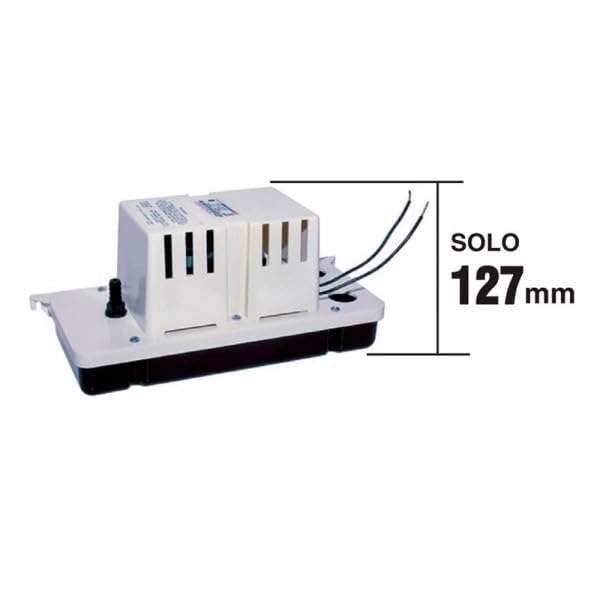 OEM SYSTEMS COMPANY Bomba de Condensado con Depósito 60W VCC-20S, Válvula de Retención Incorporada, Montaje en Pared, Alta Eficiencia, Interior
