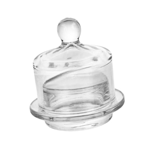 EHJRE Mantequera de Cristal con Tapa, Recipiente para , Versátil, Compacto
