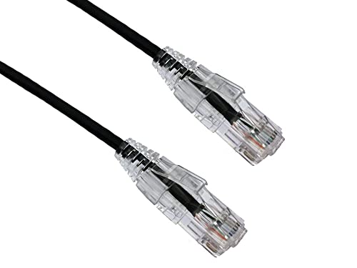 Axiom 4FT CAT6A BENDNFLEX Ultra-Thin SNAGLESS Patch Cable 650MHZ (Black)