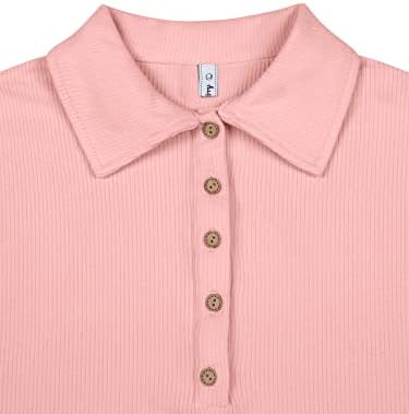 KIKIBERRY Womens Shirt Collar V Neck Button Long Sleeve Casual Lightweight Sweatshirt Tops 6 KIKIBERRY Womens Shirt Collar V Neck Button Long Sleeve Casual Lightweight Sweatshirt Tops