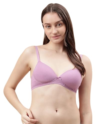 Image of Marks & Spencer Cotton Mix Padded Demi Cup Bra