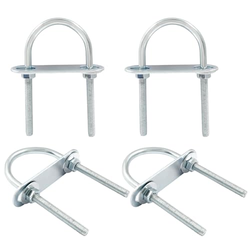 BokWin Round U Bolts M6, 40mm Inner Width 90mm Length, 4 Pcs