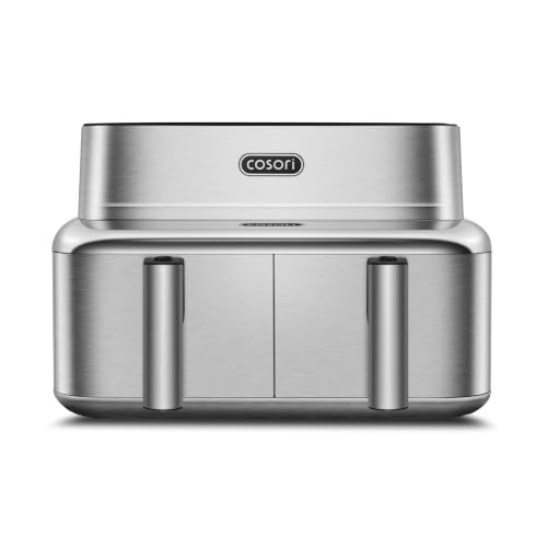 Cosori Airfryer, Iconic Dual, 96% Metall, mit nahezu plastikfreiem Design