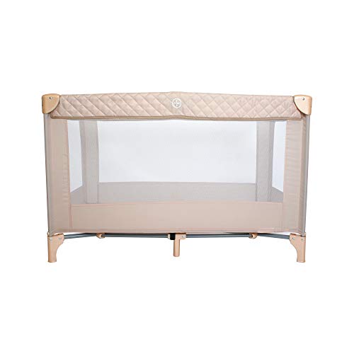 My Babiie Travel Cot - Lightweight, From Birth To 15Kg, Easy Fold & Compact, Travel Bag, 120Cm X 60Cm Padded Mattress - Blush - 4