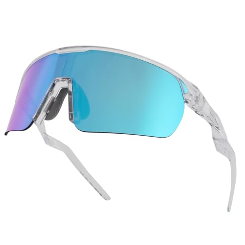 Gafas de ciclismo semimarco contra la fatiga ocular con lentes de visión HD UV400