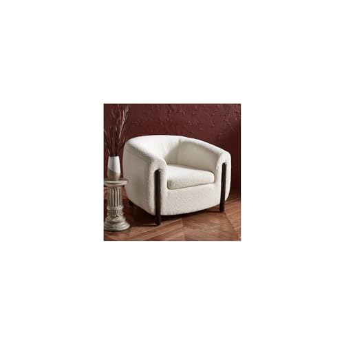 SAFAVIEH Couture Collection Phyllis Grey Boucle Swivel Chair (Fully Assembled)