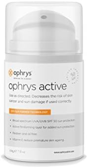 Ophrys Active, Broad Spectrum UVA UVB SPF 50 Sun Protection, High Protection Sun Cream, 7 oz