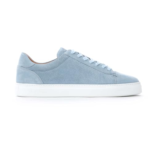 Oliver Sweeney Almada Trainer in Sky Blue Suede 10 UK