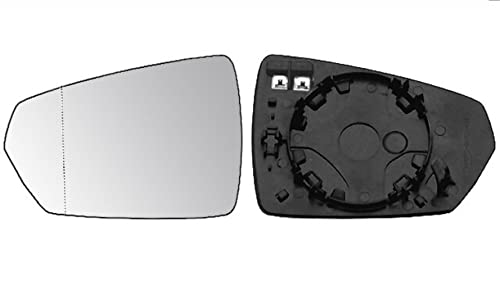 Imagen de 31340411 Recambio Cristal Espejo retrovisor con Base Izquierdo asférico Termico Compatible con VW Polo