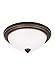 Seagull 7716591S-782 LED Ceiling Flush Mount, Bronze/Dark