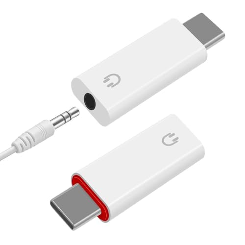 タイプc イヤホンジャック USB-C To 3.5mm イヤホン変換アダプタ 3極 4極 オーディオ 変換 アダプター DAC搭載 音楽/音量調節/通話可能 イヤホンジャック イヤホン ヘッドホン ヘッドセット マイクに対応 IPhoneAir/17/17Pro/16/15/iPadPro/Air/Macなどに対応（2個セット）