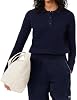 Polo de punto acanalado de corte regular para mujer 2