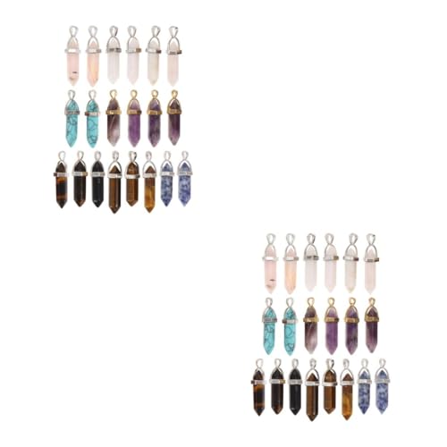 Pendentifs cristal hexagonal pour création bijoux DIY | Lot de perles forme de balle colorées