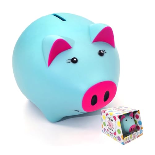 Image of Piggy Bank for Kids, Piggy Bank for Boys, Glow in the Dark | Glow in the Dark Plastic Piggy Bank, Coin Bank Suitable for Boys and Girls