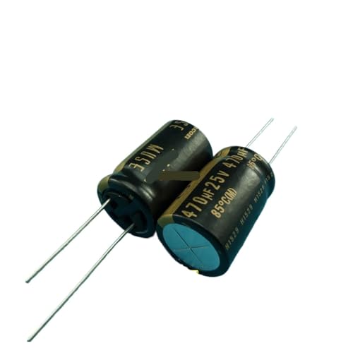 Condensador electrolítico 25V 470uF para eliminar interferencias de audio, 10 piezas