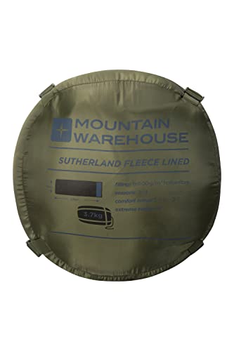 Mountain Warehouse Sutherland Sleeping Bag - Fishing Sleeping Bag Khaki #TOP2