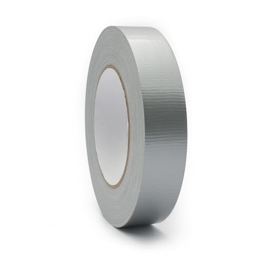 Image of Silver Duct Tape 1 Inch x 44 Yards, Heavy Duty Strong Adhesive No Residue, Waterproof All Weather Hand Tear Multi Use for HVAC Repair, Carpet Seaming,Household & Industrial Fixes.