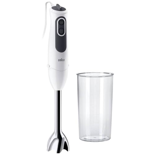 Braun Minipimer 3 Vario MQ3100 Smoothie +, 750 W, 600 milliliters, Acciaio inossidabile, Marrone
