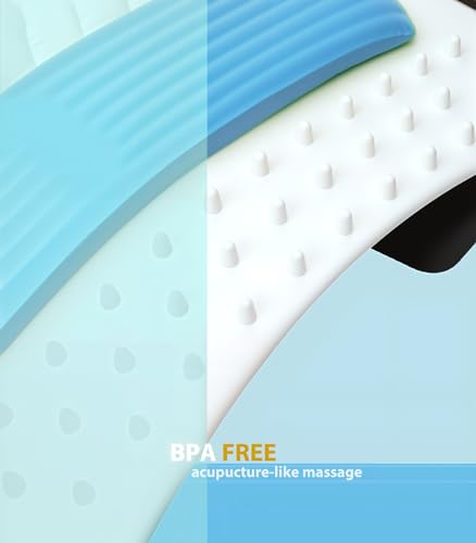 multi-level back stretching device - immediate relief for herniated disc sciatica scoliosislower and upper back stretcher support and pain relief