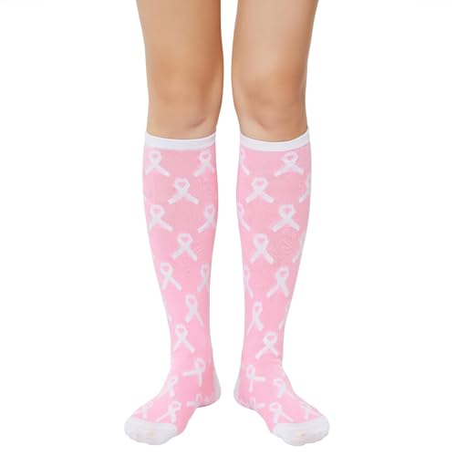 Image of American Trends Women's Knee High Socks, Novelty Holiday Printed Tall Tube Socks, Casual & Party Athletic Sports Stockings