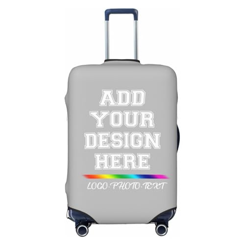 Custom Luggage Cover Customizable Luggage Cover with Double-Sided Printing Washable Anti-Scratch Luggages Sleeve for 29-32 Inch Suitcase