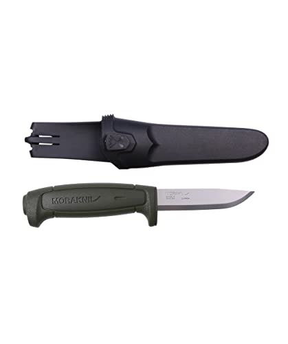 Morakniv Craftline Basic 511 Fixed-Blade Knife with High Carbon Steel Blade and Combi-Sheath, 3.6 Inch - Thumbnail 3