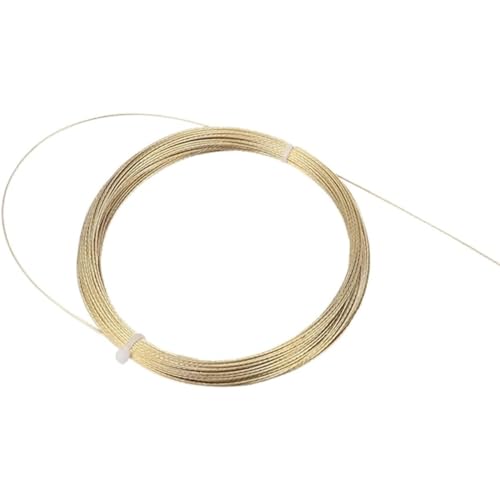 Image of Windshield Cut Out Tool Cutting Wire 20 Meters 0.6mm 24 Gauge Spring Steel Rope Glue Remover for Car Windshield Removal Install Repair Replacement Golden