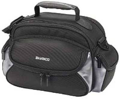Ambico V3208 Silver Accent Series Medium Double Zipper Camcorder Bag