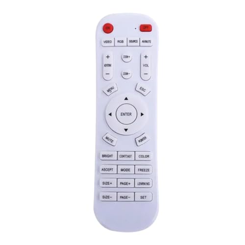 VOBOR Fernbedienung Beamer, Universal Fernbedienung für Projektor Controller Ersatzfernbedienung für Projektor Weiss Universalfernbedienung