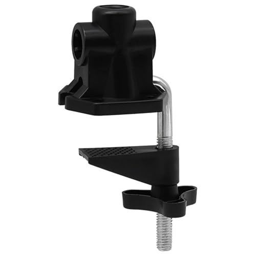 Wilafury Morsetto da scrivania, Morsetto da scrivania, Supporto da Tavolo con Foro da 0, 47 Pollici, Clip per Lampada in plastica e Metallo, Staffa C Portatile Rimovibile con Base Regolabile
