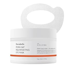 Genabelle PDRN 360° Rejuvenating Eye Mask – Full Eye Area Eye Patches for Hydration, Firming & Elasticity with PDRN & Peptides – Targets Dark Circles, Puffiness & Fine Lines, Glass Skin – 3.38 fl oz.