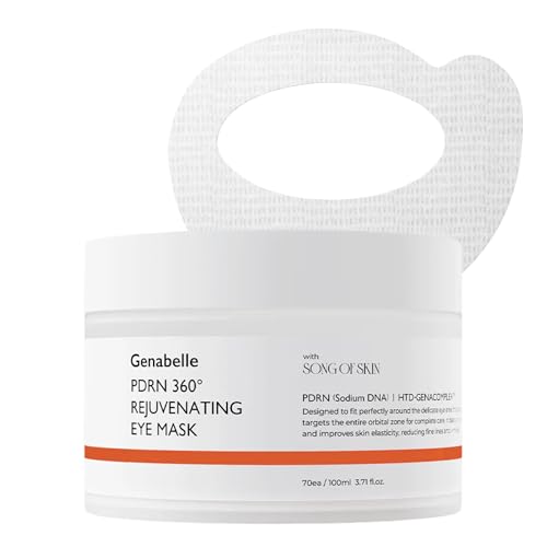Genabelle PDRN 360° Rejuvenating Eye Mask – Full Eye Area Eye Patches for Hydration, Firming & Elasticity with PDRN & Peptides – Targets Dark Circles, Puffiness & Fine Lines – 3.38 fl oz.