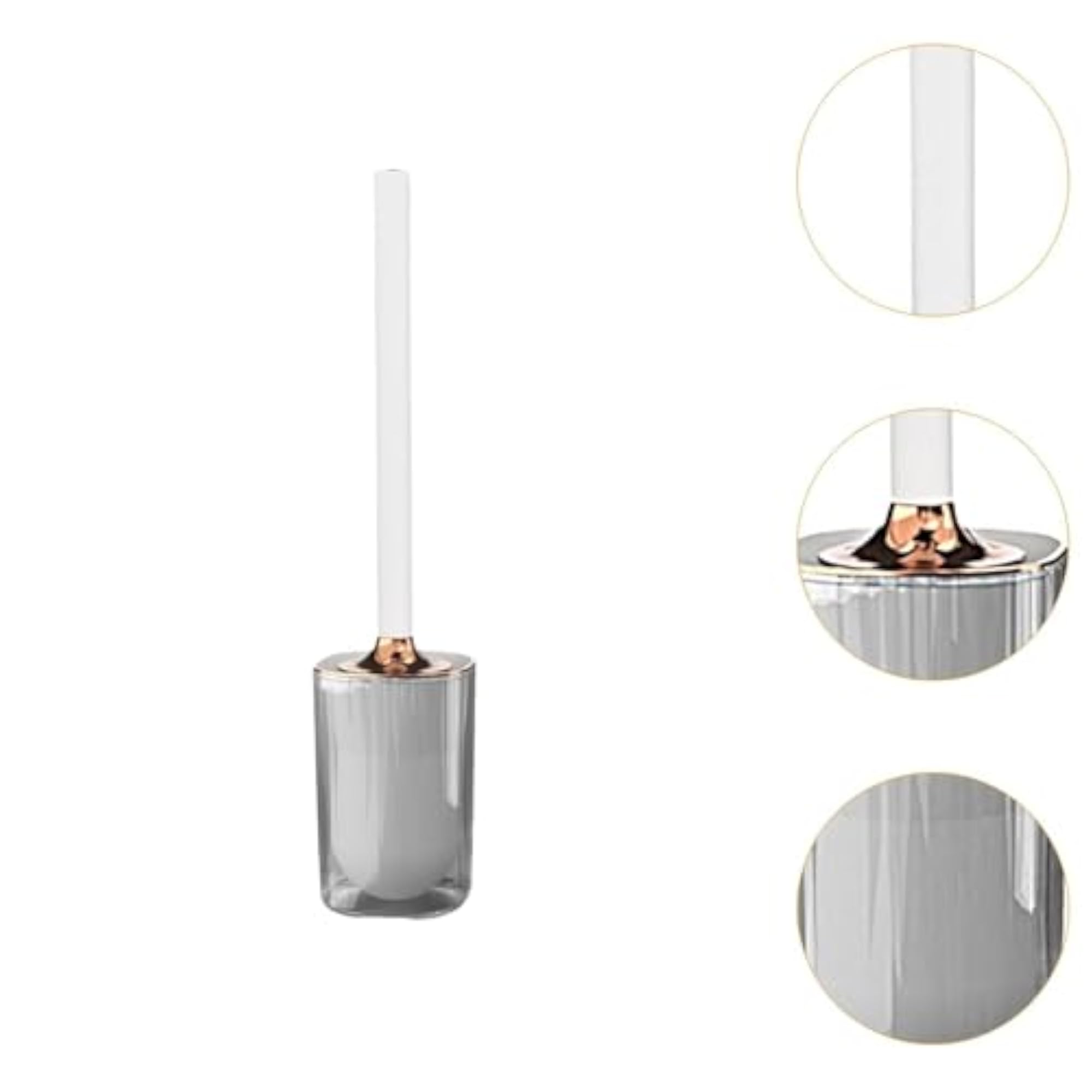 Compact Toilet Brush with Holder, Ergonomic Cleaning Brush