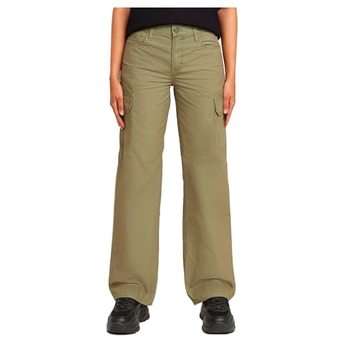 G-STAR Para Mujer Pantalones Judee Low Waist Cargo, Verde (ensis Green GD D24673-D388-G544), 31W / 30L