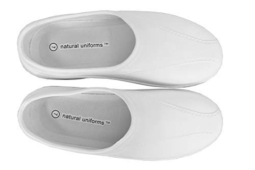 Natural Uniforms Womens Ultralite Nurse Clogs Strapless High Arch Footbed Suppor Beach Garden Shoes, White, 11 M Us #TOP1