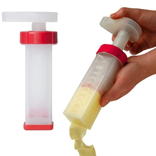 Maxspace Butter Mill Butter Dispenser Two Pack - Two Red and Clear Twistable Butter Dispenser - Spread Butter, Margarine, Cream Cheese with Ease! - USA Designed - China Made Two Butter Mills