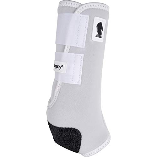 Classic Equine Legacy2 Hind Support Boots, White, Medium #TOP1