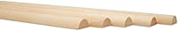 Vista 9 de Varillas de madera divididas de 48 pulgadas x 1 pulgada, paquete de 10 tacos de madera largos sin terminar divididos para bricolaje de madera