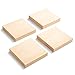 Produktbild Yangbaga 4 Stücke Schnitzholz Set DIY Natürlich Unfertige Holzblöcke aus Lindenholz 15*15*1cm Ecking zum Schnitzen für Anfänger Schnitzholz für Kinder und Erwachsene Holz zum Schnitzen Hobby Kit