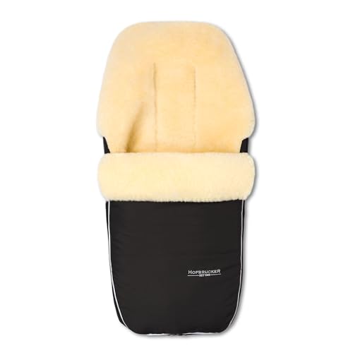 Hofbrucker seit 1948 Saco portabebés (piel de cordero) Polaris Negro Única