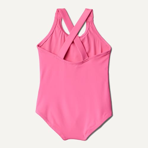 Image of Amazon Essentials Girls and Toddlers' Cross-Back One-Piece Swimsuit