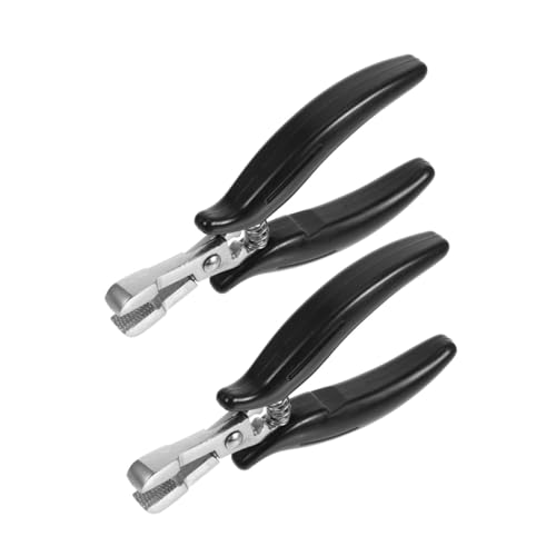 Pince à extensions de cheveux en métal 2 pcs Didiseaon pour salon