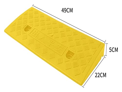 Rampas plásticas para bicicleta, rampas portátiles para silla de ruedas y umbral, altura 3CM/5CM/16CM, escaleras y carretera (Color: Dolphin Waves, Tamaño: 49 * 22 * 5CM) miniatura 2