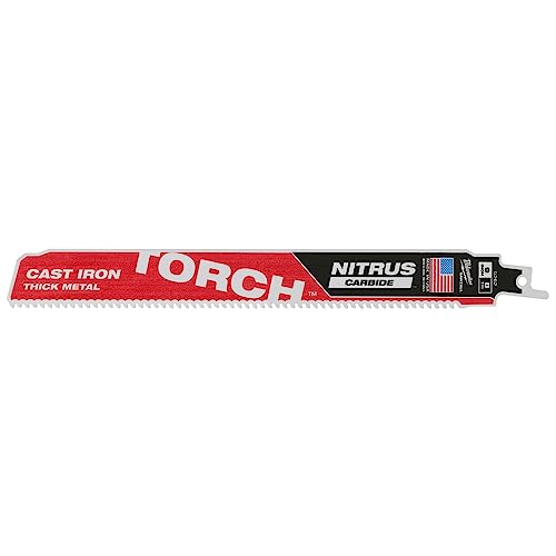 Milwaukee The Torch 9 In. Nitrus Carbide Cast Iron Reciprocating Saw Blade #TOP6