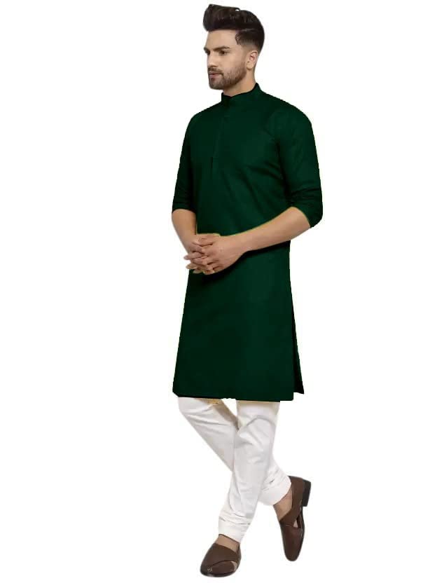Image of OORA Men's Cotton Kurta & Pajama Set for Birthday,Wedding, Ceremony, Casual, Engagement