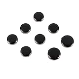 8pcs Button covers for men's shirts button cuffs button cover cufflinks for men - imitation cuff chain for tuxedo, business or formal shirts Buttons on cuffs Shirt button (Black Shell Black)