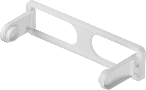 Bistras Wall Mount Paper Towel Holder Dispenser for Kitchen and Bath, Vertical or Horizontal Mount, Under Cabinet Includes 2 Screws (White 1 pk)