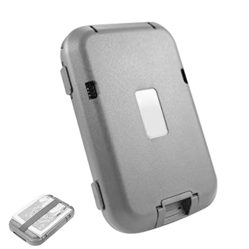 Tarjetero – Aluminio PP 11 x 7,1 x 2,2 cm | Tarjetero | Card1 Monedero | Organizador delgado y protector para tarjetas de crédito, DNI, tarjetas de visita y uso diario